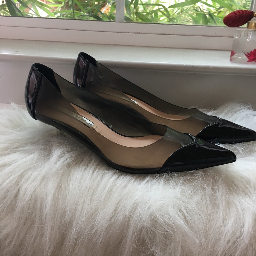 Zara PVC kitten heels